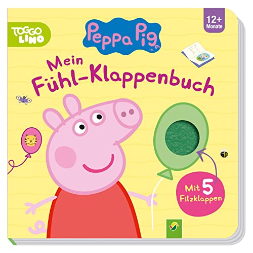 Peppa Pig Mein Fühl-Klappenbuch: Pappebuch mit 5 Filzklappen für Kinder ab 12 Monaten von Schwager & Steinlein Verlag GmbH