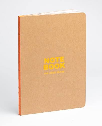 Kraft and Orange A5 Notebook: Our A5 Size Standard Notebook