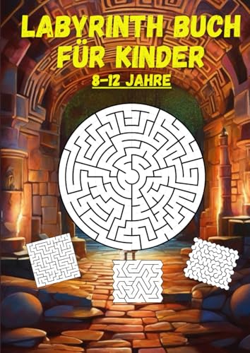 Labyrinth Buch für Kinder ab 8-12 Jahre: 100 spannende Labyrinthe und knifflige Rätsel mit Lösungen: Ein Abenteuer für Mädchen und Jungen: Begleite die Maus auf ihrer Suche nach dem Käse! von Independently published