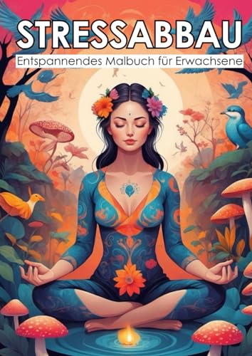 Stressabbau - Entspannendes Malbuch für Erwachsene: Entspannende Vielfalt: Malbuch mit Tieren, Landschaften, Blumen & Pflanzen, Pilzen, Mustern, ... Meer und Strandlandschaften und mehr