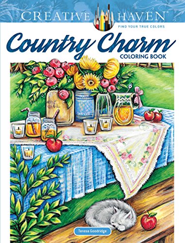 Country Charm Coloring Book (Creative Haven) von Dover Publications
