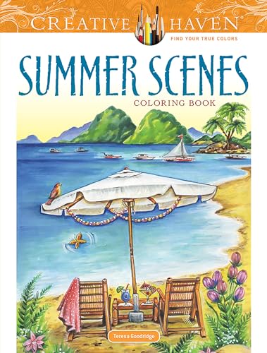Creative Haven Summer Scenes Coloring Book (Adult Coloring) (Creative Haven Coloring Books)