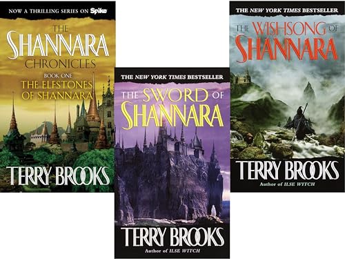 Shannara Chronicles Series Terry Brooks 3 Books Collection Set (The Sword Of Shannara, The Elfstones Of Shannara, The Wishsong Of Shannara)