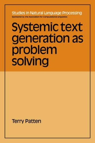 Systemic Text Generation (Studies in Natural Language Processing)