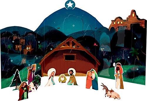 Aufstellkrippe - Meine zauberhafte Weihnachtskrippe: Mit 24 Steckfiguren zum Herausnehmen und Aufstellen