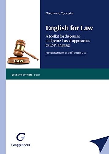 English for law. A toolkit for discourse and genre-based approaches to ESP language von Giappichelli