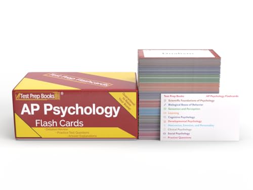 AP Psychology Prep 2024-2025: AP Psychology Exam Study Material and Practice Test Questions [Color Coded]