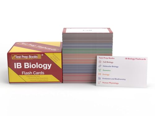 IB Biology Study Cards 2024-2025: IB Biology Exam Prep and Practice Test Questions [Full Color Cards]