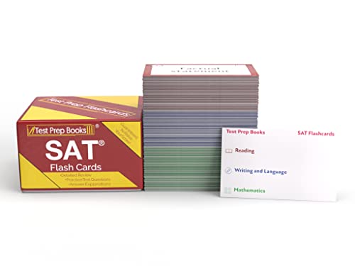 SAT Prep Study Cards: SAT Test Prep 2023-2024 with Practice Questions for the College Board SAT Exam [2nd Edition]