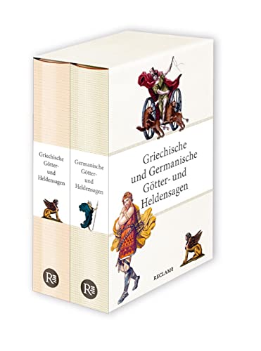 Griechische und Germanische Götter- und Heldensagen: Nach den Quellen neu erzählt von Reiner Tetzner und Uwe Wittmeyer. Zwei Bände im Schuber