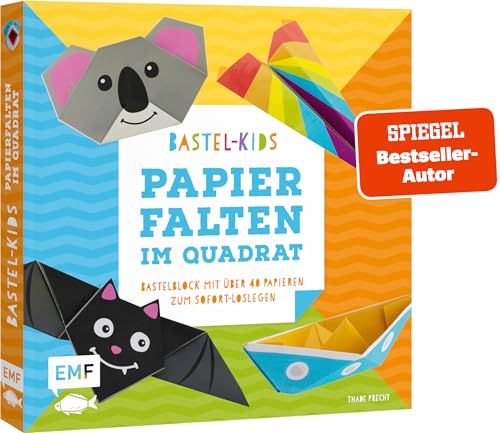 Papierfalten im Quadrat – Bastel-Kids: Bastelblock mit über 40 Papieren zum Sofort-Loslegen für Kinder ab 5 Jahren – Mit aufgedruckten Faltlinien und ... zum Sofort-Loslegen für Kinder ab 3 Jahren Papierfalten im Quadrat – Bastel-Kids: Bastelblock mit über 40 Papieren zum Sofort-Loslegen für Kinder ab 5 Jahren – Mit aufgedruckten Faltlinien und ... zum Sofort-Loslegen für Kinder ab 3 Jahren