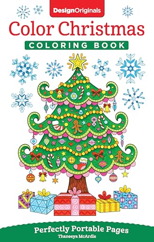 Color Christmas Coloring Book: Perfectly Portable Pages (On-the-go Coloring Book) von Design Originals