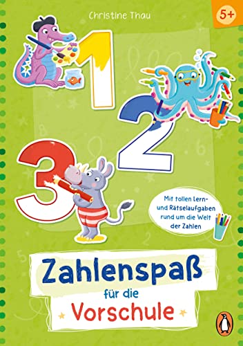 1, 2, 3 – Zahlenspaß für die Vorschule: Mitmach-Block mit 45 Rätseln
