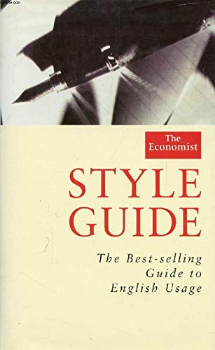 "Economist" Style Guide ("Economist" Books)