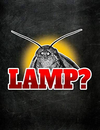 Lamp?: Viral Moth Meme Wide Ruled Composition Notebook Journal