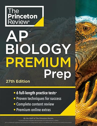 Princeton Review AP Biology Premium Prep, 27th Edition: 6 Practice Tests + Complete Content Review + Strategies & Techniques (College Test Preparation) von Penguin