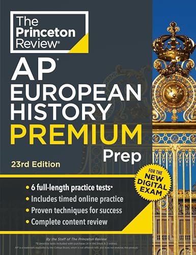 Princeton Review AP European History Premium Prep, 23rd Edition: 6 Practice Tests + Digital Practice Online + Content Review (College Test Preparation) von Penguin