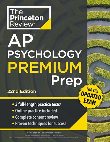 Princeton Review AP Psychology Premium Prep, 22nd Edition: For the NEW 2025 Exam: 3 Practice Tests + Digital Practice + Content Review (College Test Preparation) von Penguin