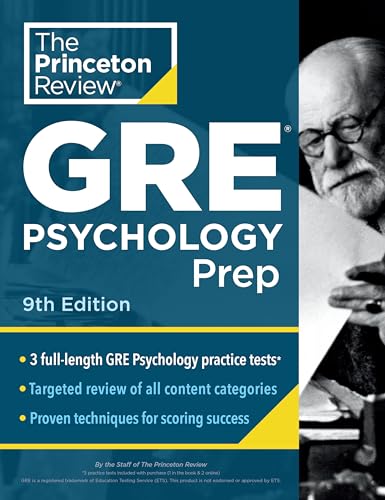 Princeton Review GRE Psychology Prep, 9th Edition: 3 Practice Tests + Review & Techniques + Content Review (Graduate School Test Preparation) von Princeton Review