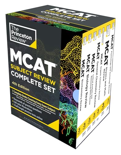 Princeton Review MCAT Subject Review Complete Box Set, 4th Edition: 7 Complete Books + 3 Online Practice Tests (Graduate School Test Preparation) von Princeton Review
