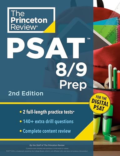 Princeton Review PSAT 8/9 Prep, 2nd Edition: 2 Practice Tests + Content Review + Strategies for the Digital PSAT 8/9 (College Test Preparation) von Penguin