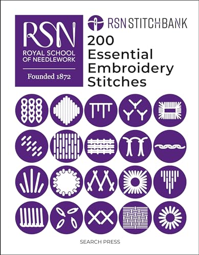 The Royal School of Needlework Stitch Bank: 200 Essential Embroidery Stitches (Royal School of Needlework Guides) von Search Press Ltd