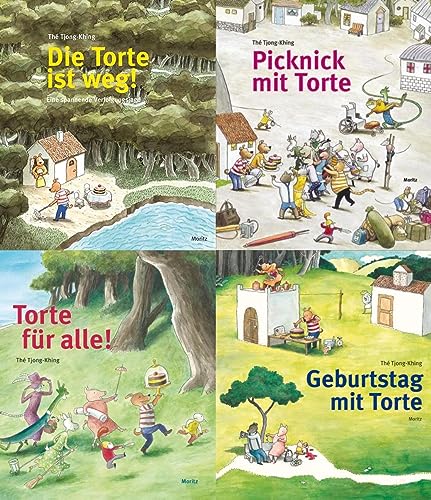 Die Tortenreihe in 4 Bänden + 1 exklusives Postkartenset