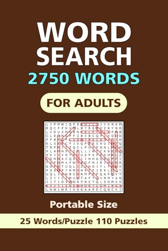 2750 Word Search Book for Adults: 110 Puzzles with Interesting Themes, For Adults and Seniors, Portable size 6x9 inches. 2750 Word Search Book for Adults: 110 Puzzles with Interesting Themes, For Adults and Seniors, Portable size 6x9 inches. von Independently published