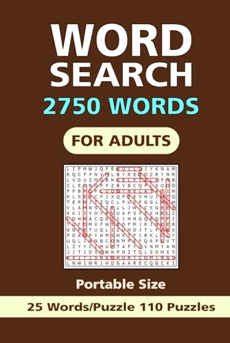 2750 Word Search Book for Adults: 110 Puzzles with Interesting Themes, For Adults and Seniors, Portable size 6x9 inches. 2750 Word Search Book for Adults: 110 Puzzles with Interesting Themes, For Adults and Seniors, Portable size 6x9 inches. von Independently published
