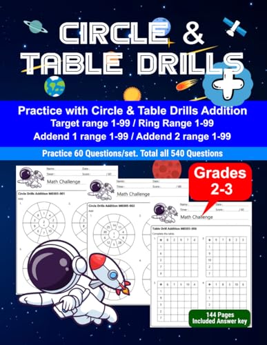 Circle and Table Drills: Math Drill, Practice Book, Workbook, Addition, Grades 2-3, Ages 7-9 Circle and Table Drills: Math Drill, Practice Book, Workbook, Addition, Grades 2-3, Ages 7-9 von Independently published