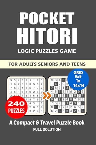 Pocket Hitori Puzzle Book: 240 Puzzles, Great Hitori Logic Puzzles Game, A Compact and Travel Puzzle Book, For Adults, Seniors, and Teens, Pocket Size 4x6 Inches. Pocket Hitori Puzzle Book: 240 Puzzles, Great Hitori Logic Puzzles Game, A Compact and Travel Puzzle Book, For Adults, Seniors, and Teens, Pocket Size 4x6 Inches. von Independently published