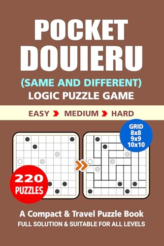 Pocket Puzzle Book: 220 Puzzles, Douieru, Great Logic Puzzle Game, A Compact and Travel Puzzle Book, 3 Levels: Easy Medium and Hard, Pocket Size 4x6 Inches. Pocket Puzzle Book: 220 Puzzles, Douieru, Great Logic Puzzle Game, A Compact and Travel Puzzle Book, 3 Levels: Easy Medium and Hard, Pocket Size 4x6 Inches. von Independently published