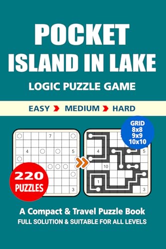 Pocket Puzzle Book: 220 Puzzles, Island in Lake, Great Logic Puzzle Game, A Compact and Travel Puzzle Book, 3 Levels Easy Medium and Hard, Pocket Size 4x6 Inches. Pocket Puzzle Book: 220 Puzzles, Island in Lake, Great Logic Puzzle Game, A Compact and Travel Puzzle Book, 3 Levels Easy Medium and Hard, Pocket Size 4x6 Inches. von Independently published