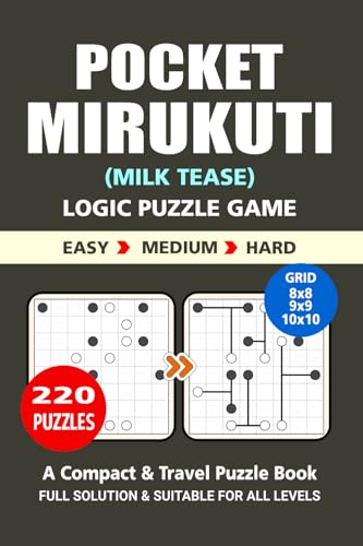 Pocket Puzzle Book: 220 Puzzles, Mirukuti, Great Logic Puzzle Game, A Compact and Travel Puzzle Book, 3 Levels: Easy Medium and Hard, Pocket size 4x6 Inches. Pocket Puzzle Book: 220 Puzzles, Mirukuti, Great Logic Puzzle Game, A Compact and Travel Puzzle Book, 3 Levels: Easy Medium and Hard, Pocket size 4x6 Inches. von Independently published