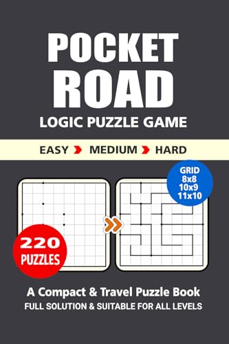 Pocket Puzzle Book: 220 Puzzles, Road, Great Logic Puzzle Game, A Compact and Travel Puzzle Book, 3 Levels: Easy Medium and Hard, Pocket Size 4x6 Inches. Pocket Puzzle Book: 220 Puzzles, Road, Great Logic Puzzle Game, A Compact and Travel Puzzle Book, 3 Levels: Easy Medium and Hard, Pocket Size 4x6 Inches. von Independently published