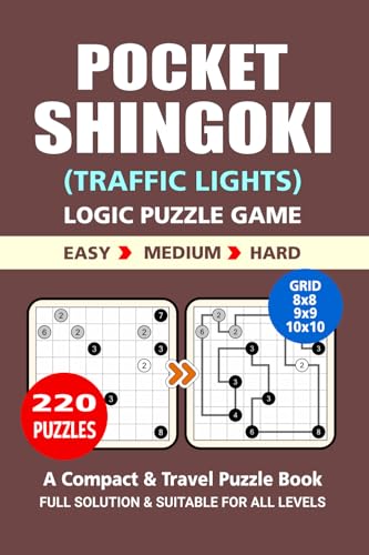 Pocket Puzzle Book: 220 Puzzles, Shingoki, Great Logic Puzzle Game, A Compact and Travel Puzzle Book, 3 Levels: Easy Medium and Hard, Pocket size 4x6 Inches. Pocket Puzzle Book: 220 Puzzles, Shingoki, Great Logic Puzzle Game, A Compact and Travel Puzzle Book, 3 Levels: Easy Medium and Hard, Pocket size 4x6 Inches. von Independently published
