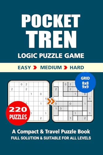 Pocket Puzzle Book: 220 Puzzles, Tren, Great Logic Puzzle Game, A Compact ana Travel Puzzle Book, 3 Levels: Easy Medium and Hard, Pocket size 4x6 Inches. Pocket Puzzle Book: 220 Puzzles, Tren, Great Logic Puzzle Game, A Compact ana Travel Puzzle Book, 3 Levels: Easy Medium and Hard, Pocket size 4x6 Inches. von Independently published