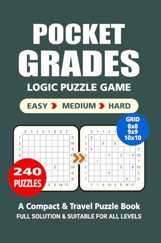 Pocket Puzzle Book: 240 Puzzles, Grades, Great Logic Puzzle Game, A Compact and Travel Puzzle Book, 3 Levels: Easy Medium and Hard, Pocket size 4x6 Inches. Pocket Puzzle Book: 240 Puzzles, Grades, Great Logic Puzzle Game, A Compact and Travel Puzzle Book, 3 Levels: Easy Medium and Hard, Pocket size 4x6 Inches. von Independently published