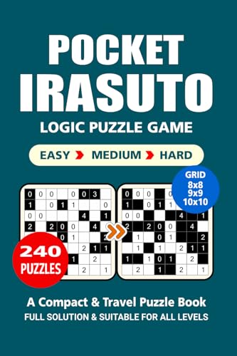 Pocket Puzzle Book: 240 Puzzles, Irasuto, Great Logic Puzzle Game, A Compact and Travel Puzzle Book, 3 Levels: Easy Medium and Hard, Pocket size 4x6 Inches. Pocket Puzzle Book: 240 Puzzles, Irasuto, Great Logic Puzzle Game, A Compact and Travel Puzzle Book, 3 Levels: Easy Medium and Hard, Pocket size 4x6 Inches. von Independently published