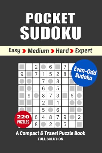 Pocket Sudoku Puzzle Book: 220 Puzzles, Travel Size Small Sudoku Book, 4 Levels Easy to Expert, 4x6 Inches Pocket Sudoku Puzzle Book: 220 Puzzles, Travel Size Small Sudoku Book, 4 Levels Easy to Expert, 4x6 Inches von Independently published
