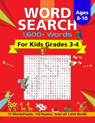 Word Search for Kids Ages 8-10: 1600+ Word Search Puzzles Perfects for Kids, Enhance vocabulary, Improve spelling skills. Word Search for Kids Ages 8-10: 1600+ Word Search Puzzles Perfects for Kids, Enhance vocabulary, Improve spelling skills. von Independently published