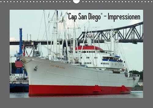 "Cap San Diego" - Impressionen (Wandkalender immerwährend DIN A3 quer) von CALVENDO