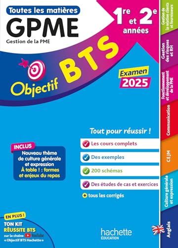 Objectif BTS GPME (1re et 2e années) - Toutes les matières, examen 2025 von HACHETTE EDUC
