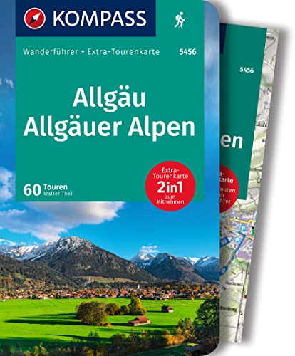 KOMPASS Wanderführer Allgäu, Allgäuer Alpen, 60 Touren mit Extra-Tourenkarte: GPS-Daten zum Download von Kompass