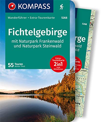 KOMPASS Wanderführer Fichtelgebirge mit Naturpark Frankenwald und Naturpark Steinwald, 55Touren mit Extra-Tourenkarte: GPS-Daten zum Download