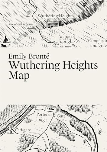 Emily Brontë, Wuthering Heights Map (Literary Maps Series) von Paris Grafik
