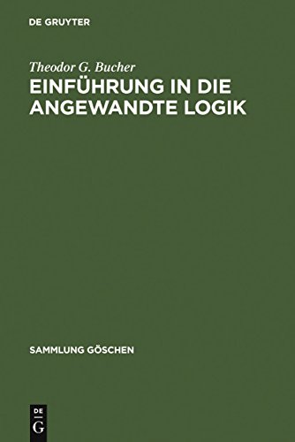 Einführung in die angewandte Logik (Sammlung Göschen)