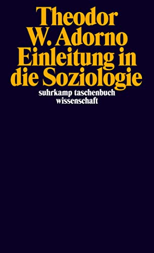 Einleitung in die Soziologie (1968) (suhrkamp taschenbuch wissenschaft)