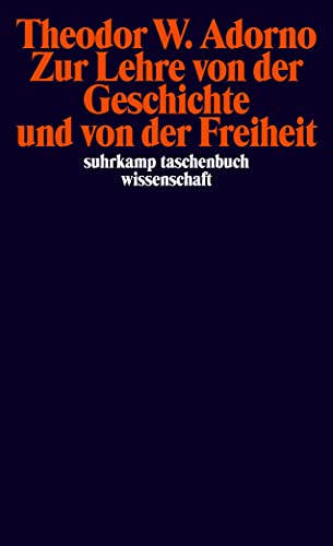 Zur Lehre von der Geschichte und von der Freiheit: (1964/1965) (suhrkamp taschenbuch wissenschaft)