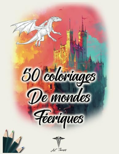 50 Coloriages de Mondes Féériques (Livres de coloriages pour adultes) von Independently published